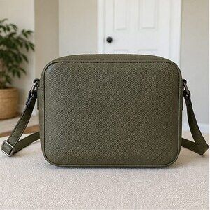 Sand Saffiano Crossbody Bag